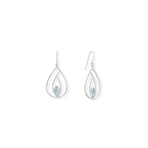 Stunning Blue Topaz Dangle Earrings