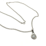 Sterling Silver Moonstone Pendant Necklace