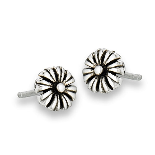 Solid Sterling Silver James Charlie Jewlery Spring Flower Studs