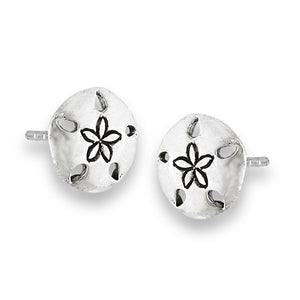 Sterling Silver Sand Dollar Studs