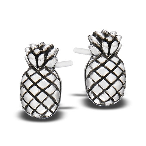 Sterling Silver Pineapple Studs