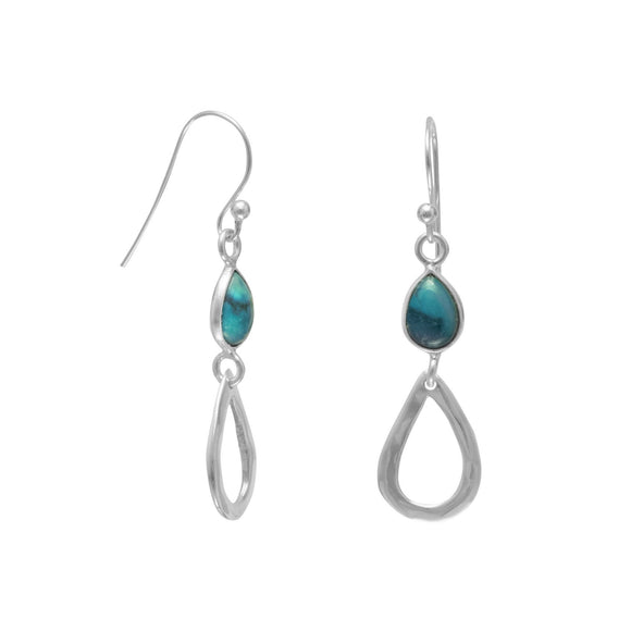 Sterling Silver Turquoise Drop Earrings