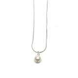 Sterling Silver Akoya Pearl Necklace