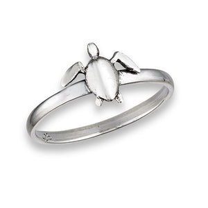 Sterling Silver Small Sea Turtle Ring