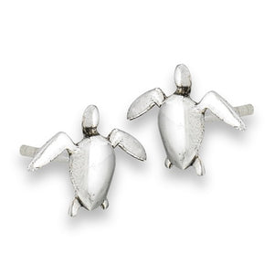 Sterling Silver Sea Turtle Studs