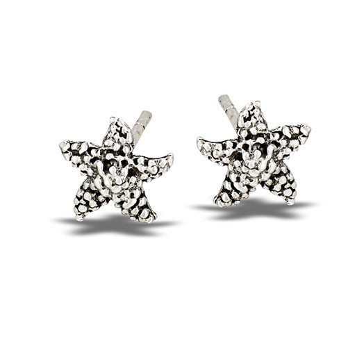 Sterling Silver Starfish Studs