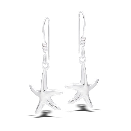 Sterling Silver Starfish Earrings