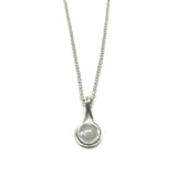 Sterling Silver Moonstone Pendant Necklace