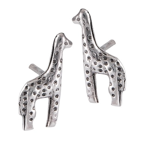 Sterling Silver Giraffe Studs