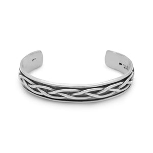 Sterling Silver Woven Cuff Bracelet