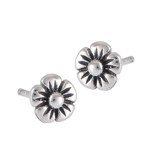 Sterling Silver Daisy Studs