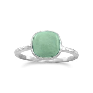 Sterling Silver Square Turquoise Ring