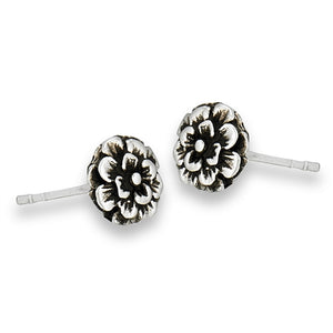 Solid Sterling Silber James Charlie Jewlery Circle Flower Burst Studs